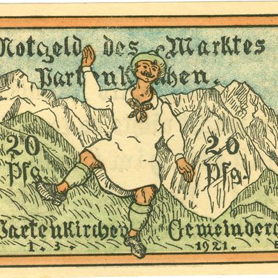 Notgeld des Marktes Partenkirchen, 20 Pfennig, 1921