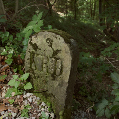 Boundary stone from the time of Bavaria's first land survey