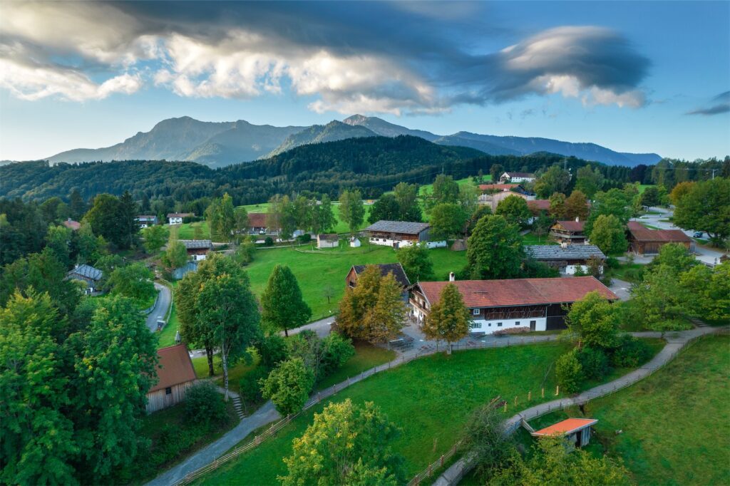 Das Freilichtmuseum aus der Vogelperspektive